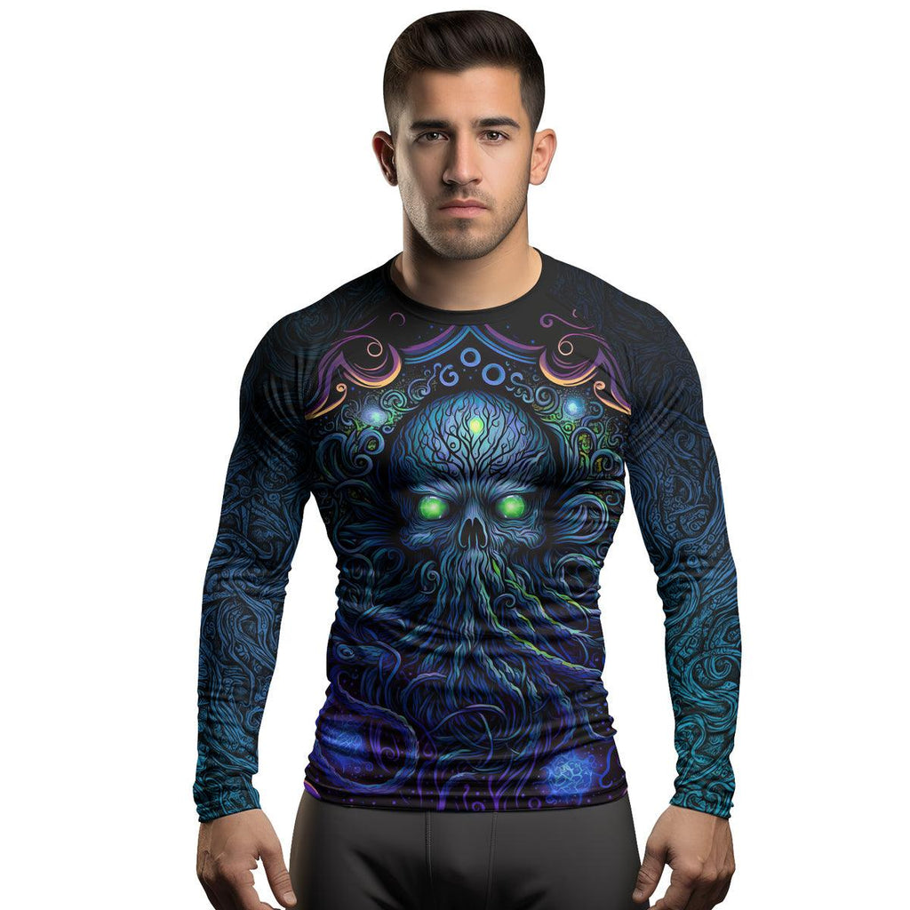 Rashninja Cthulhu Mythos Men's Long Sleeve Rash Guard