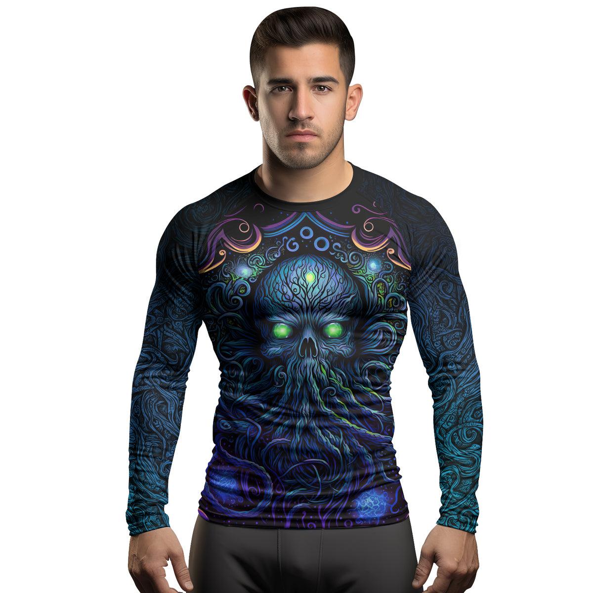 Rashninja Cthulhu Mythos Men's Long Sleeve Rash Guard