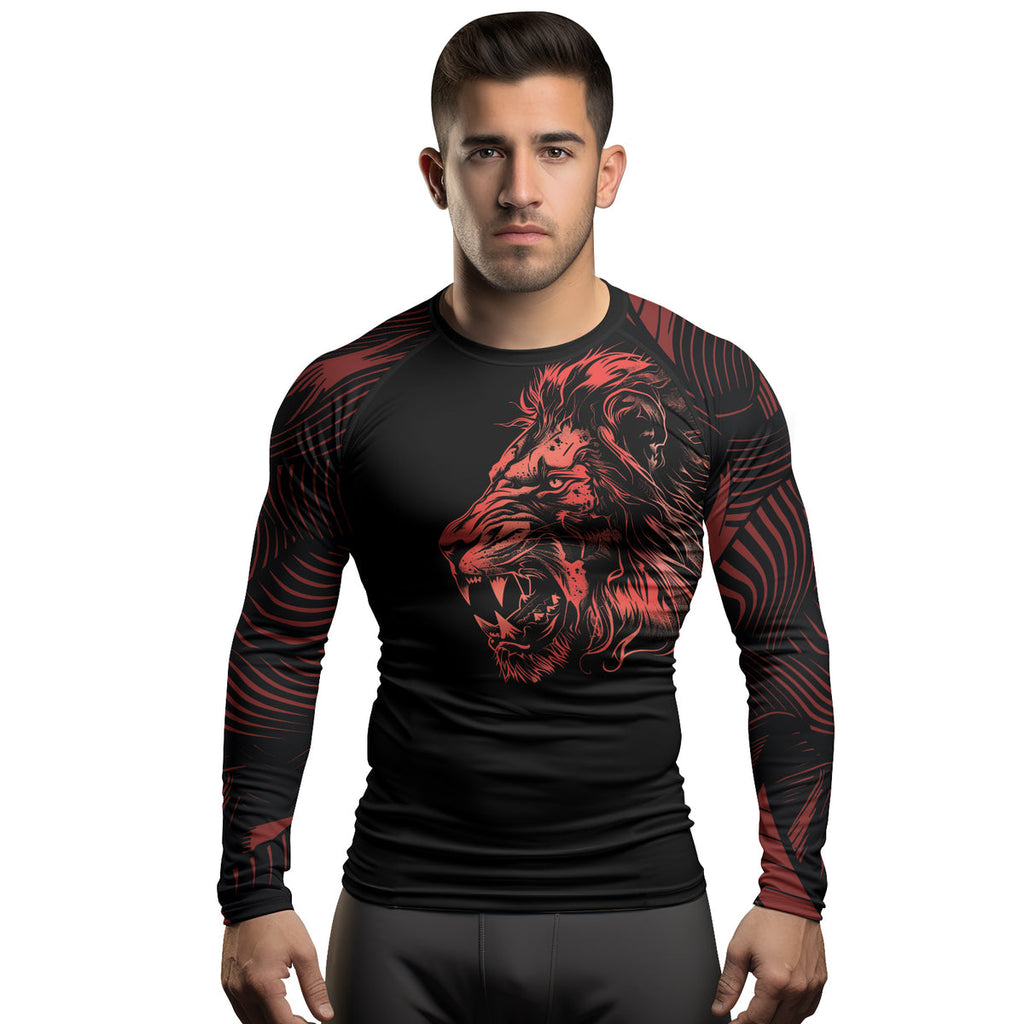 Rashninja Lion King Men's Long Sleeve Rash Guard
