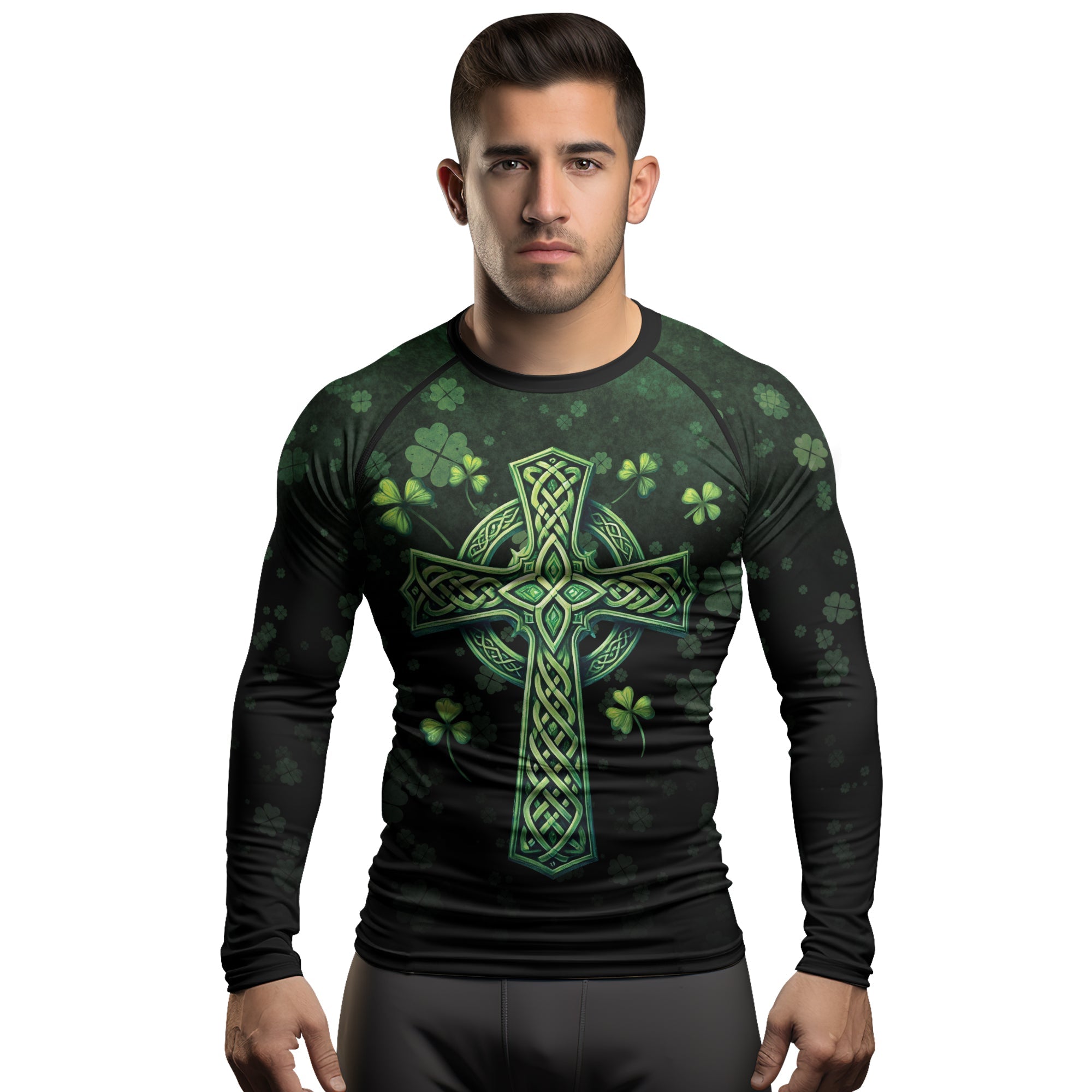 Rashninja Irish Patrick Men's Long Sleeve Rash Guard