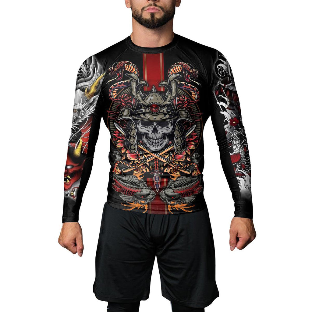 Rashninja Samurai Oni Men's Long Sleeve Rash Guard