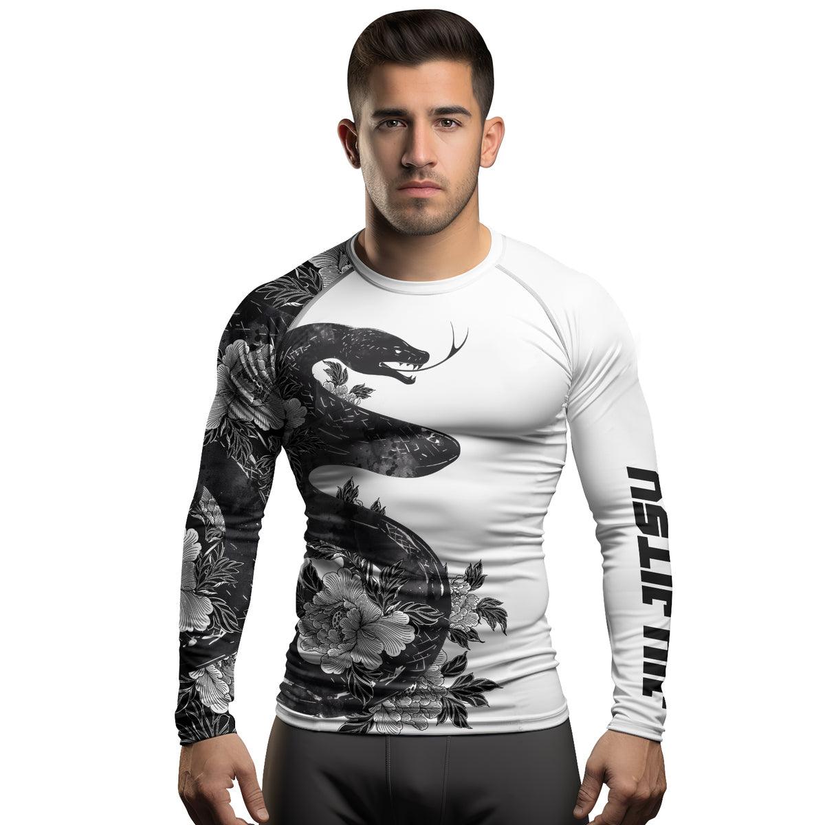 Rashninja Jiujitsu Snake Men's Long Sleeve Rash Guard