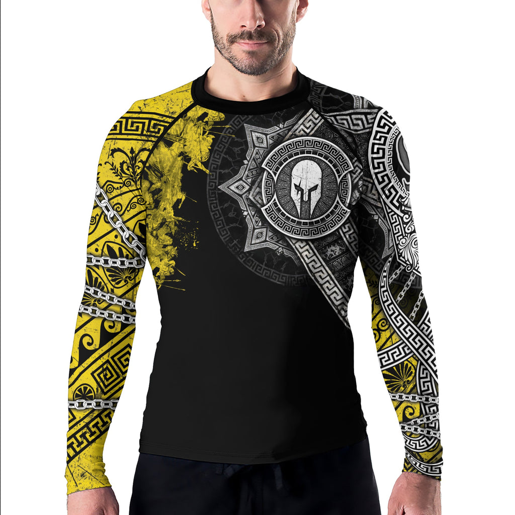 Rashninja Spartan Legacy Ranked Men's Long Sleeve Rash Guard