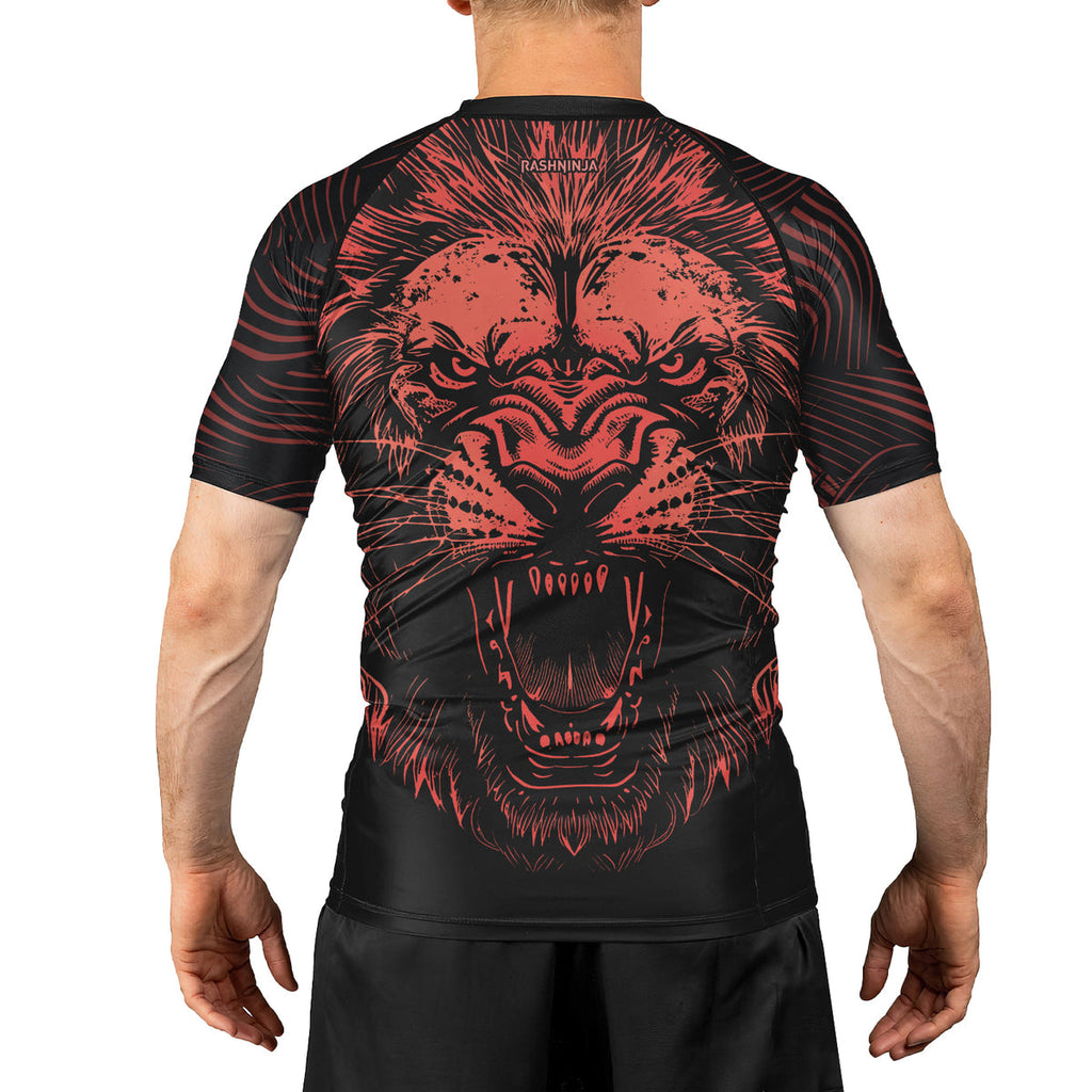 Rashninja Lion King Men's Short Sleeve Rash Guard
