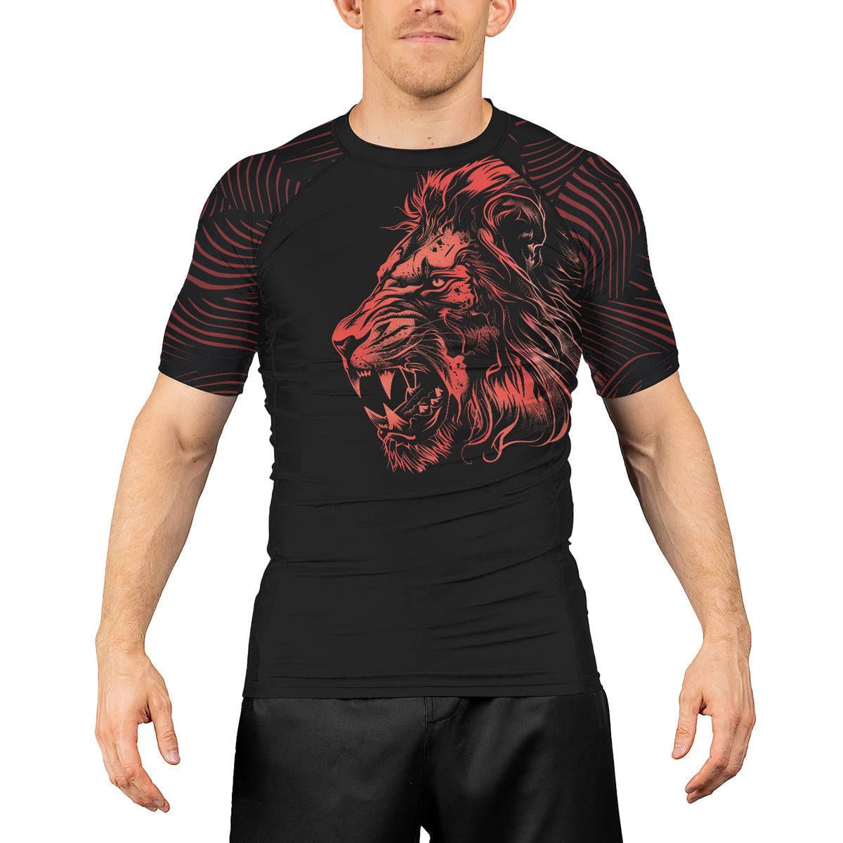 Rashninja Lion King Men's Short Sleeve Rash Guard
