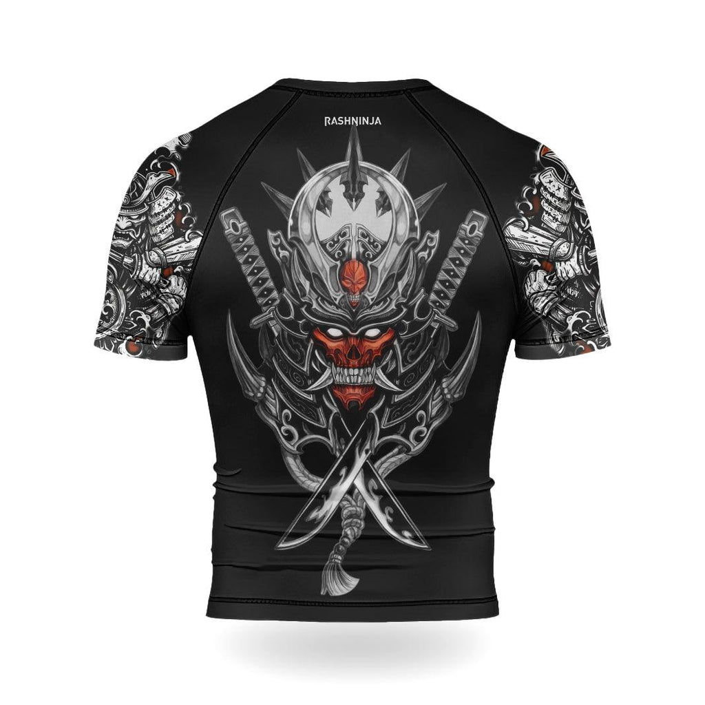 Rashninja Ghost Samurai Men's Short Sleeve Rash Guard