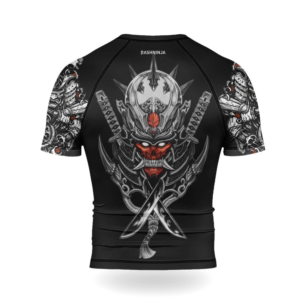 Rashninja Ghost Samurai Men's Short Sleeve Rash Guard
