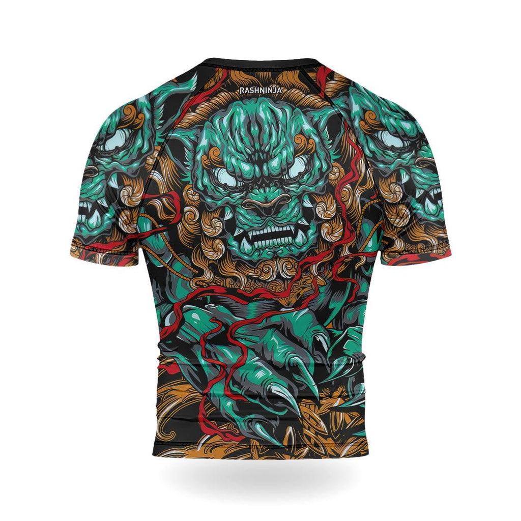 Rashninja Foo Dog Men's Short Sleeve Rash Guard
