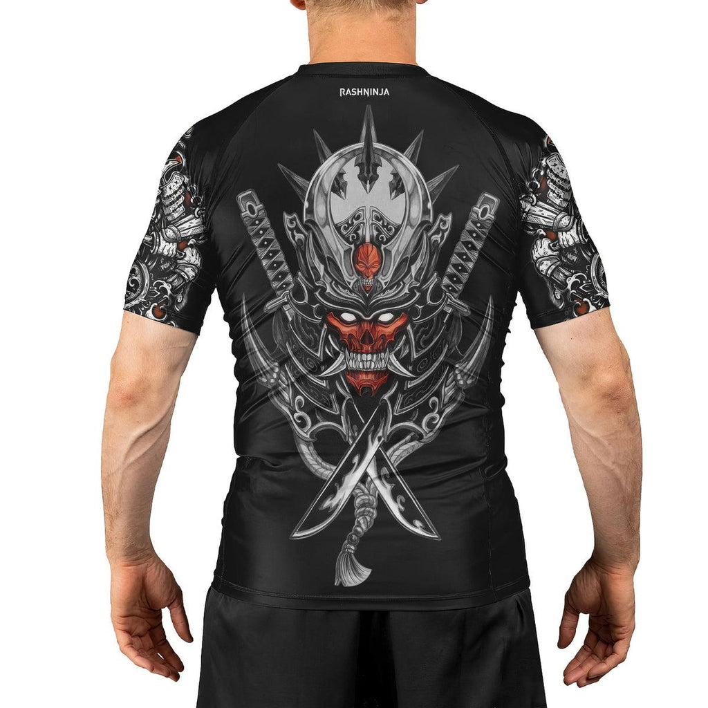 Rashninja Ghost Samurai Men's Short Sleeve Rash Guard