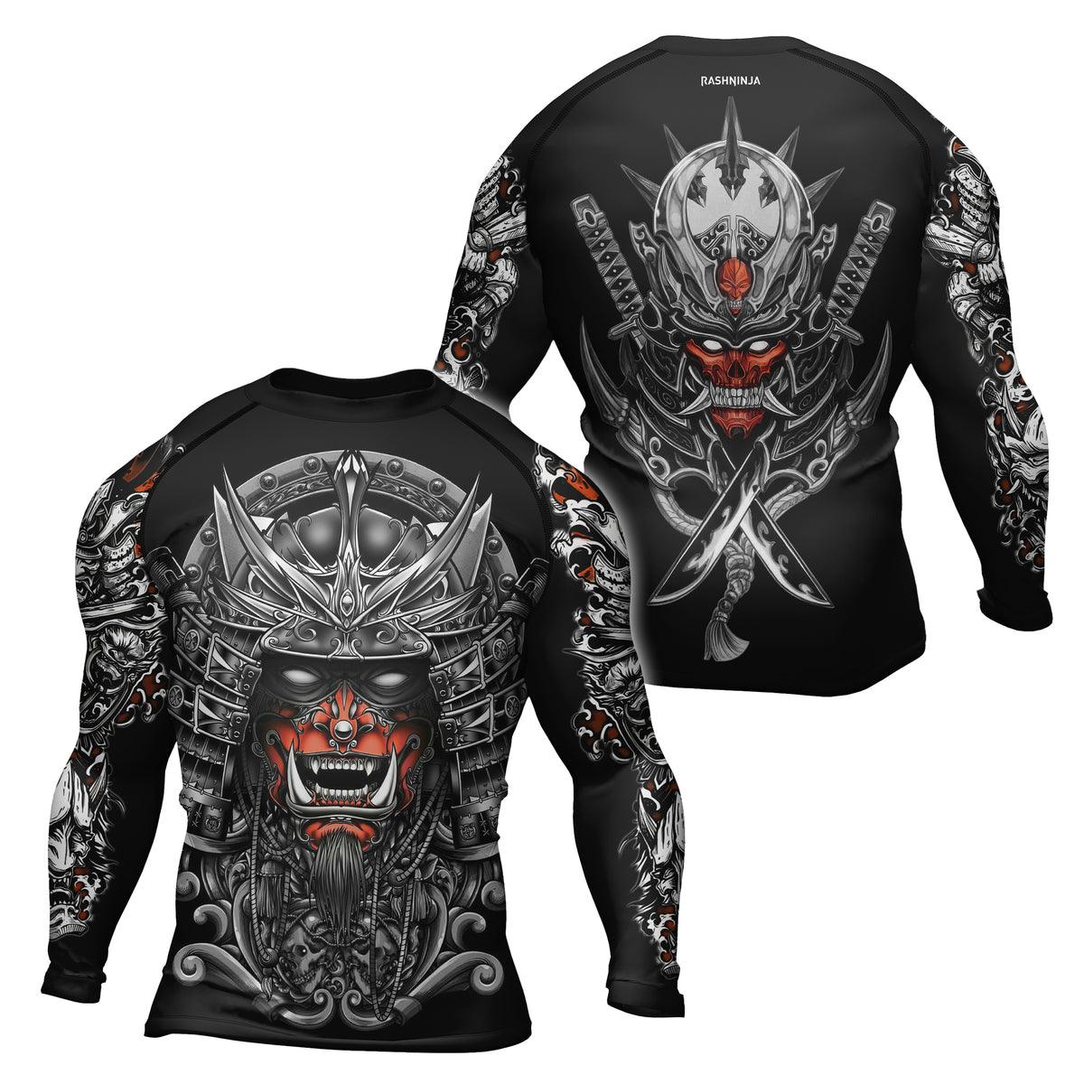 Rashninja Ghost Samurai Men's Long Sleeve Rash Guard