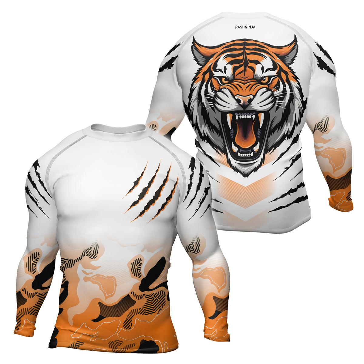 Rashninja Wild Tiger Men's Long Sleeve Rash Guard