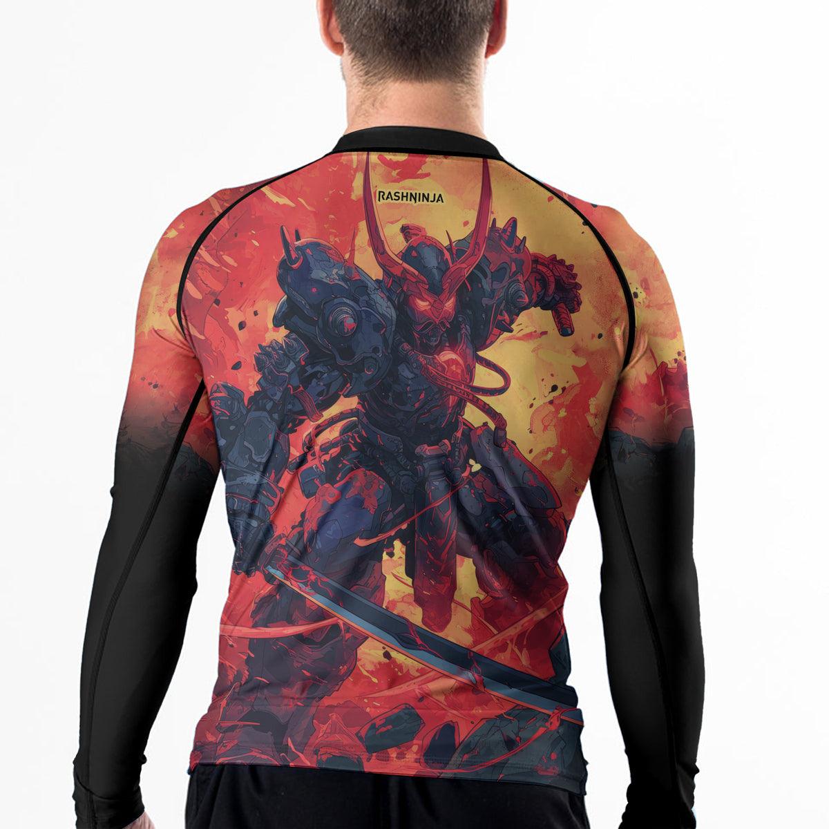Rashninja Techno Samurai Men's Long Sleeve Rash Guard