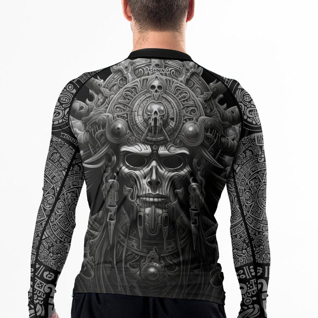 Rashninja Aztec Tribe Headman Men's Long Sleeve Rash Guard