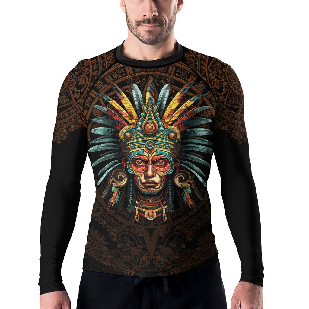 Rashninja Aztec Headman Men's Long Sleeve Rash Guard