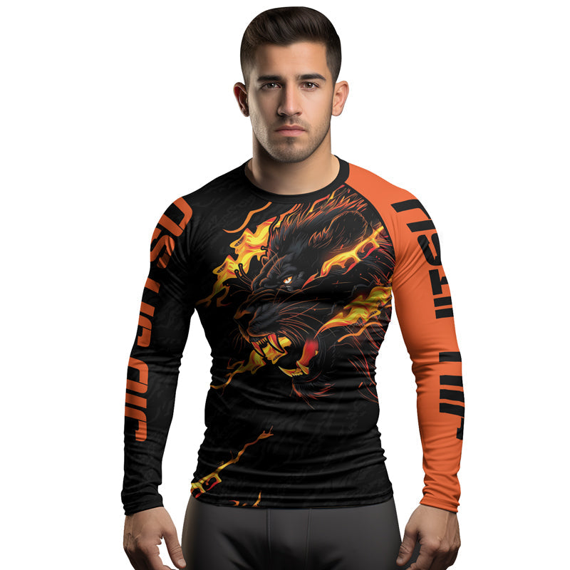 Rashninja Regal Roar Men's Long Sleeve Rash Guard