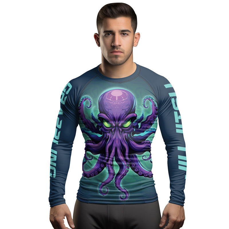 Rashninja Octopus Overlord Men's Long Sleeve Rash Guard
