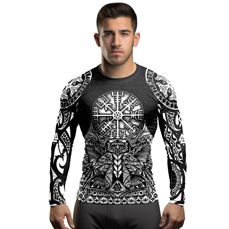 Rashninja Guidance of Odin Men's Long Sleeve Rash Guard