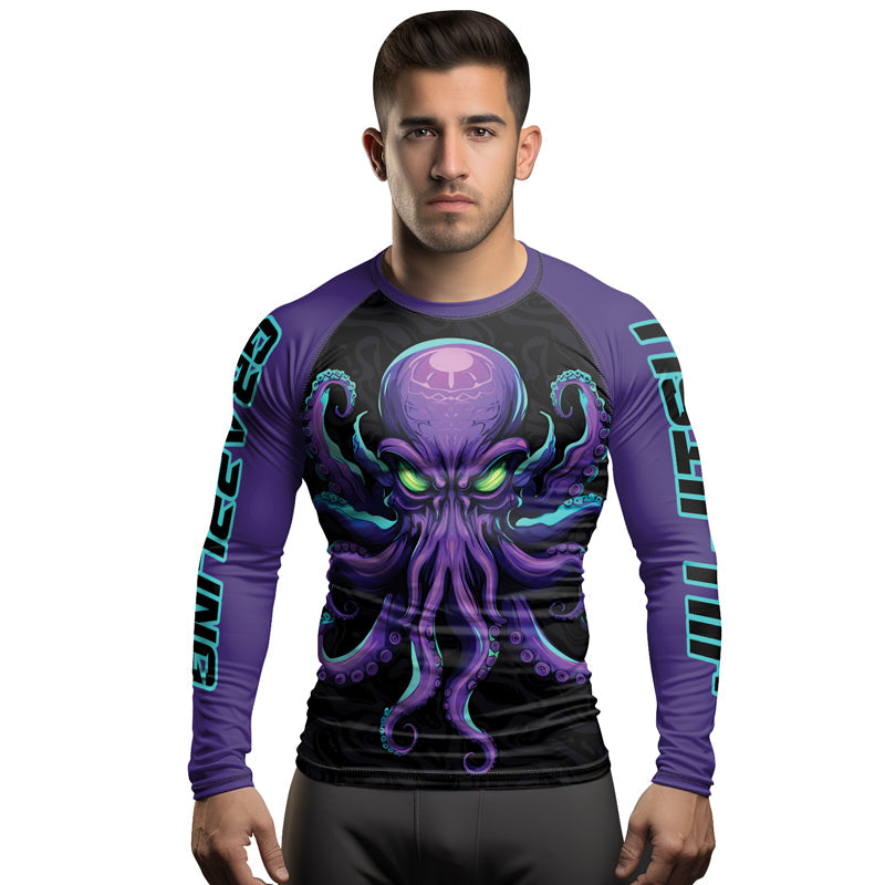 Rashninja Octopus Overlord Men's Long Sleeve Rash Guard