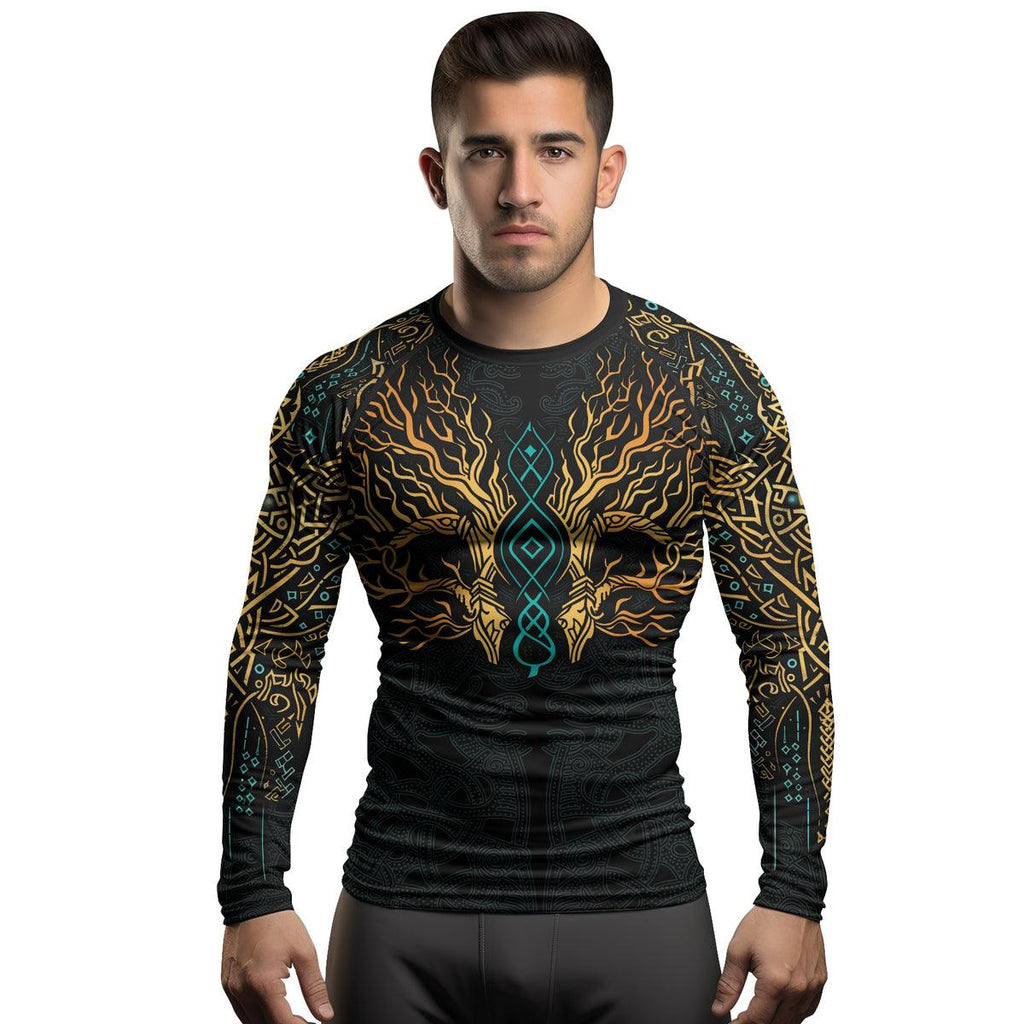 Rashninja Yggdrasil's Embrace Men's Long Sleeve Rash Guard
