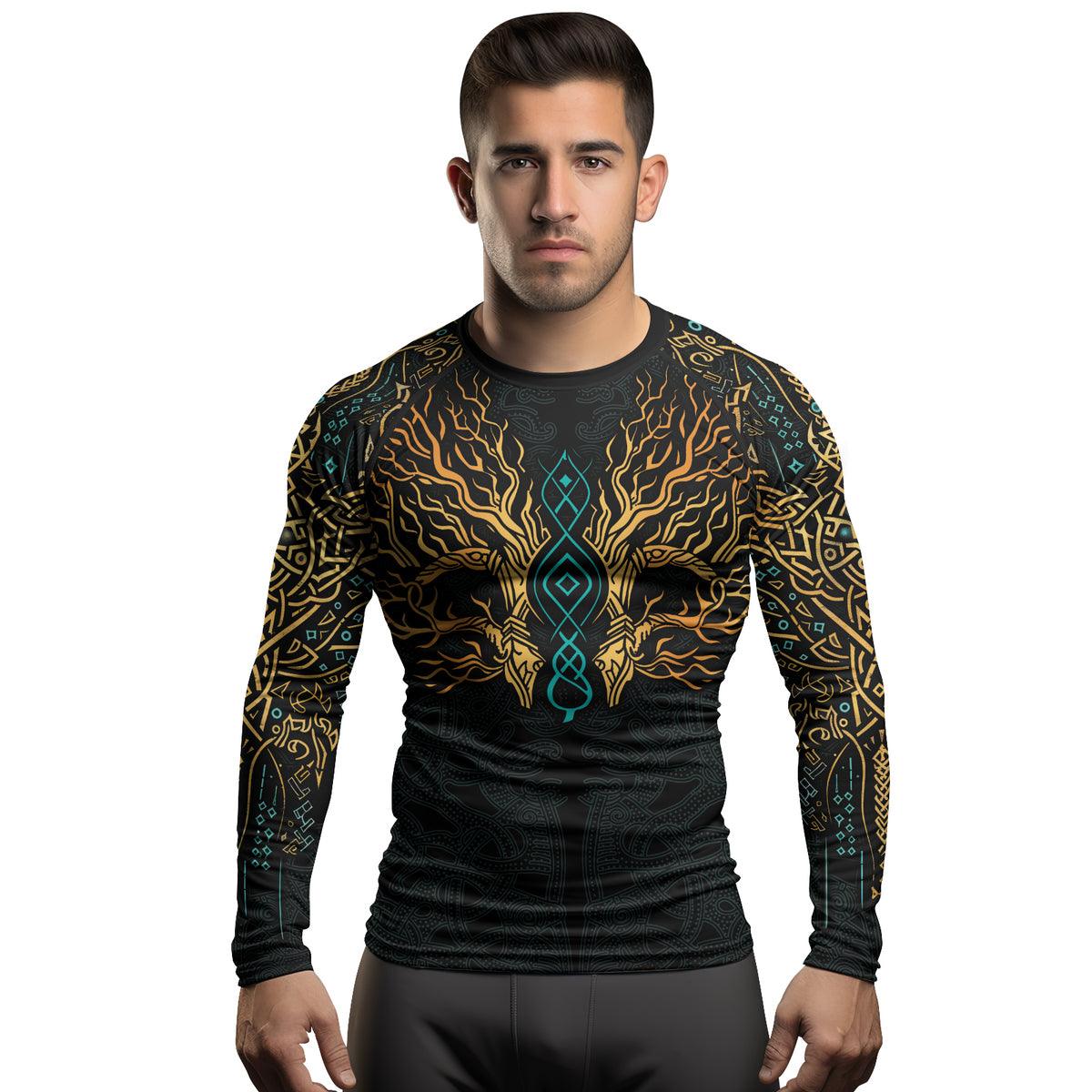 Rashninja Yggdrasil's Embrace Men's Long Sleeve Rash Guard