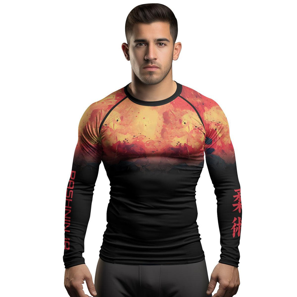 Rashninja Techno Samurai Men's Long Sleeve Rash Guard