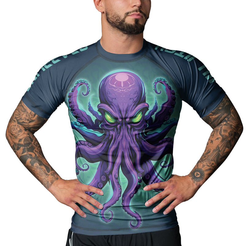 Rashninja Octopus Overlord Men's Short Sleeve Rash Guard