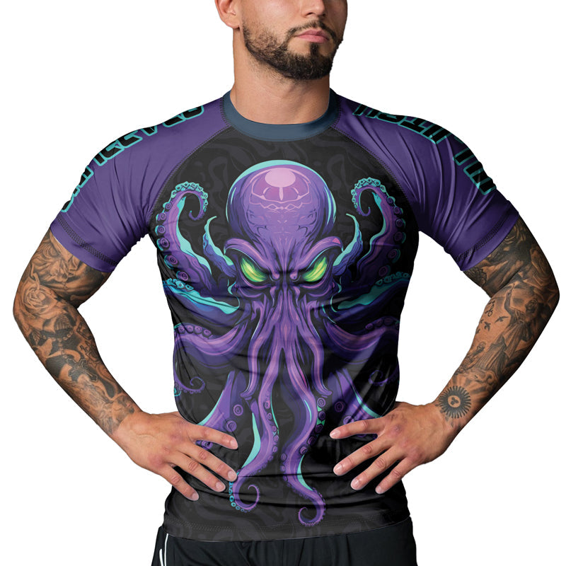 Rashninja Octopus Overlord Men's Short Sleeve Rash Guard