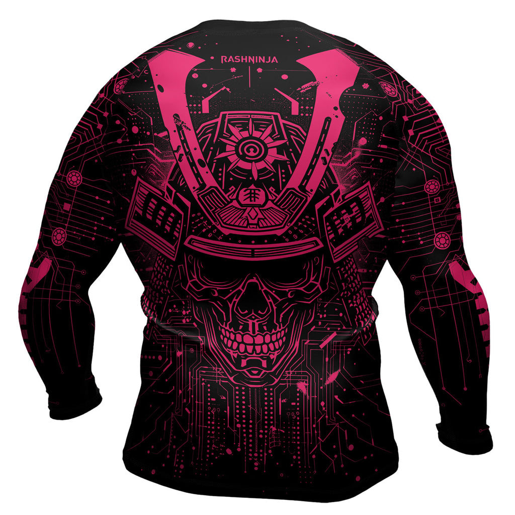 Rashninja Cyber Neon Matrix Men's Long Sleeve Rash Guard