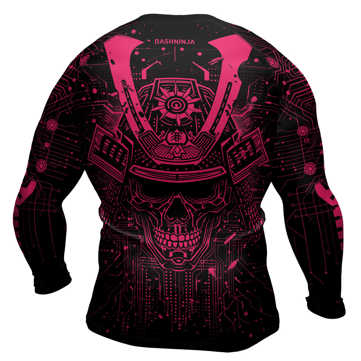 Rashninja Cyber Neon Matrix Men's Long Sleeve Rash Guard