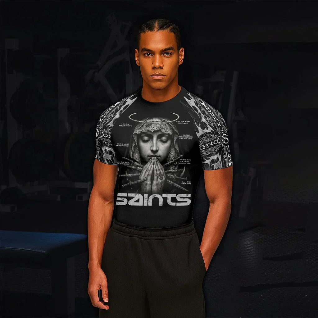 Prayers of the Saints Rash Guard