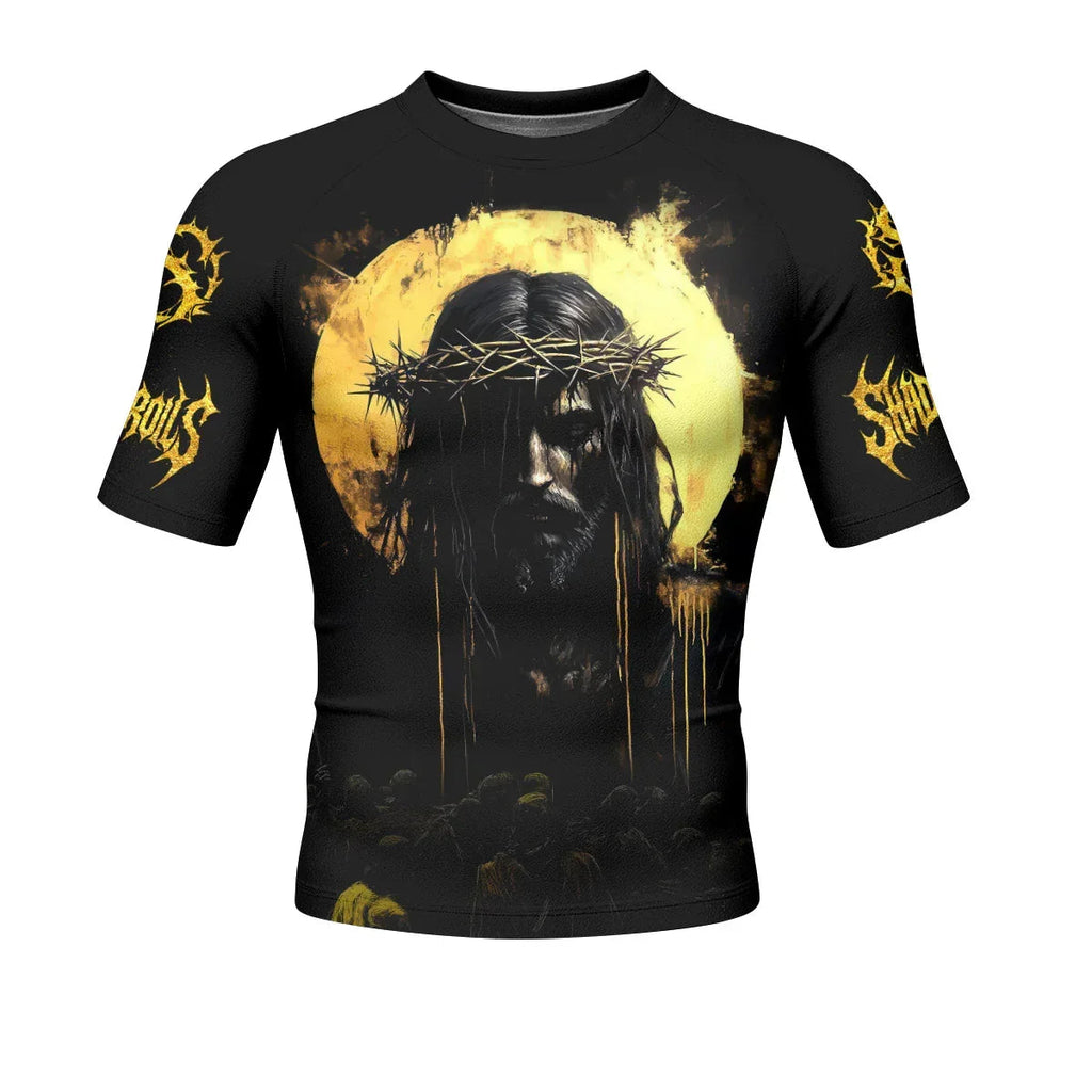 Psalm 23:4 No Evil Shall I Fear Rash Guard