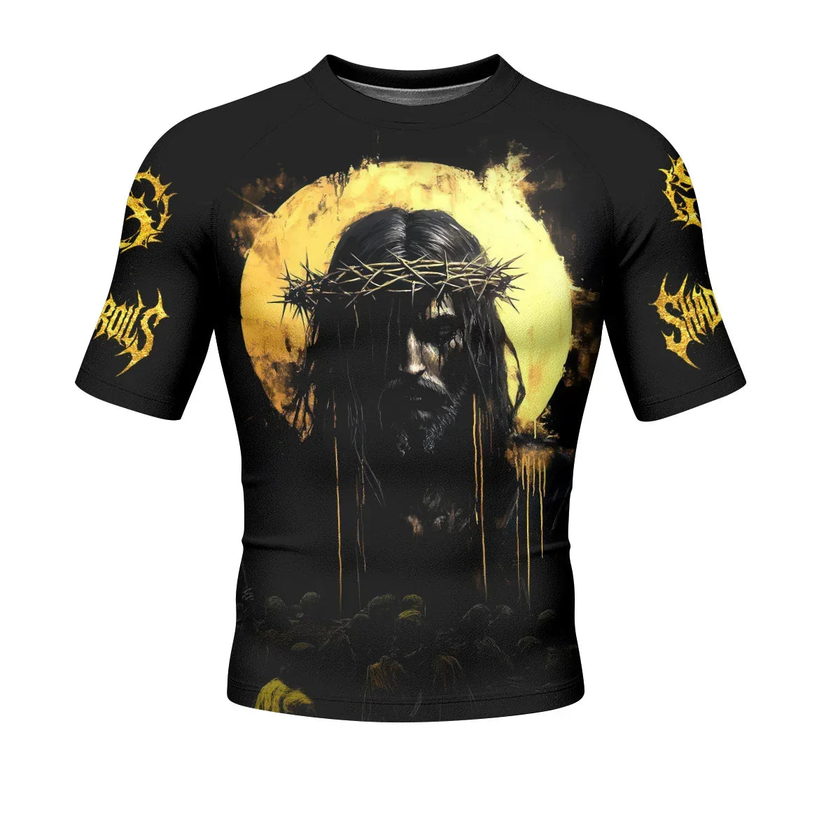 Psalm 23:4 No Evil Shall I Fear Rash Guard