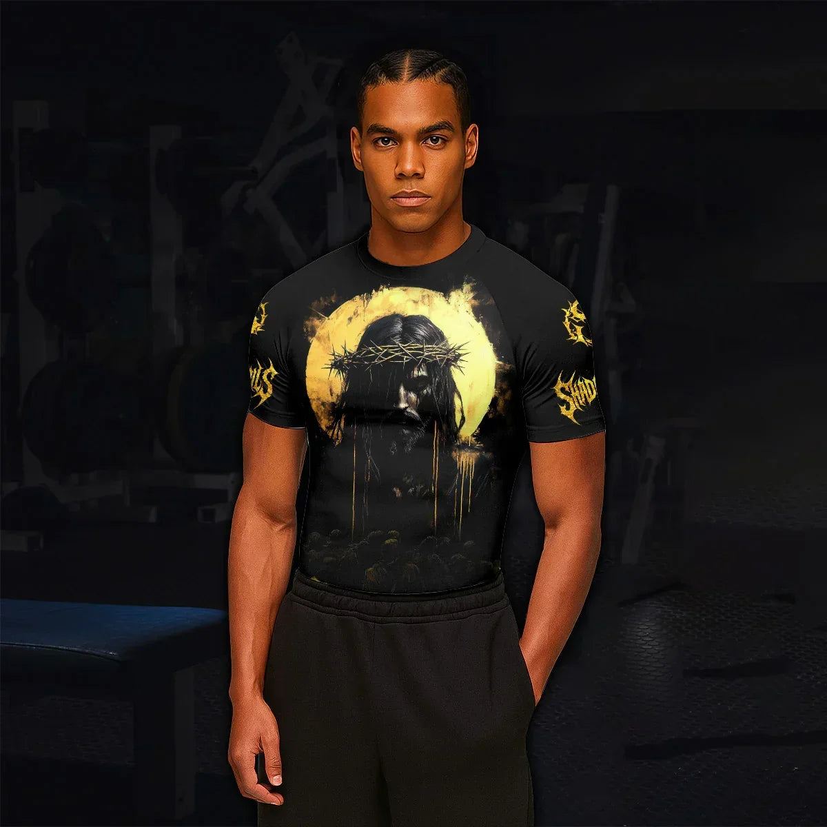 Psalm 23:4 No Evil Shall I Fear Rash Guard