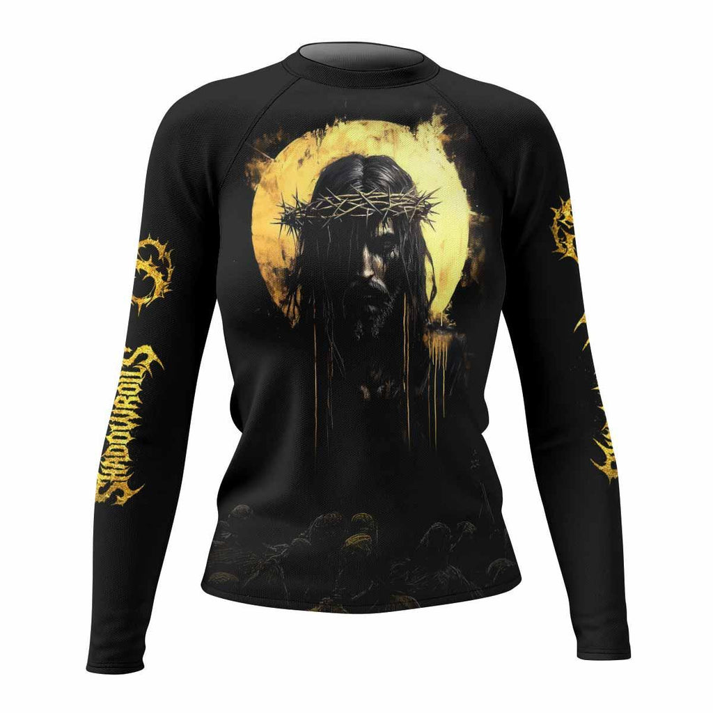 Psalm 23:4 No Evil Shall I Fear Rash Guard