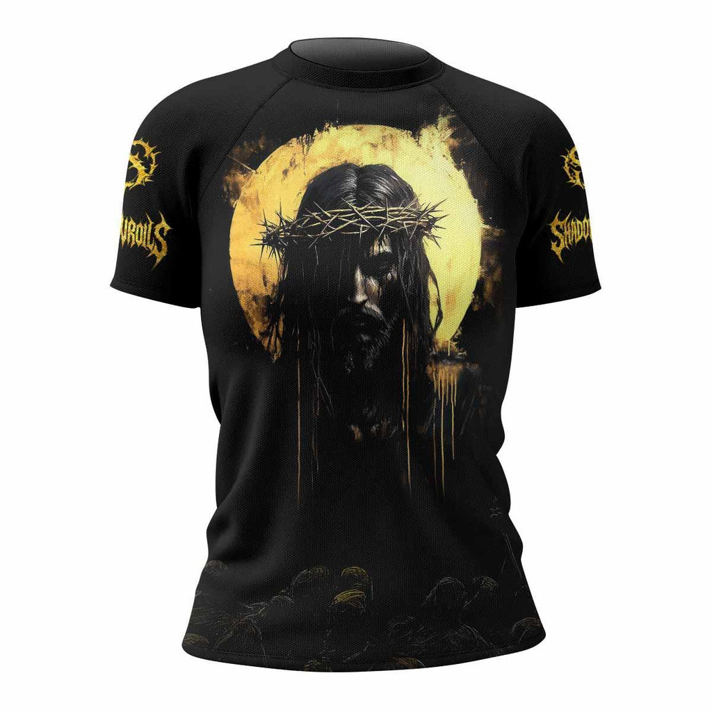 Psalm 23:4 No Evil Shall I Fear Rash Guard