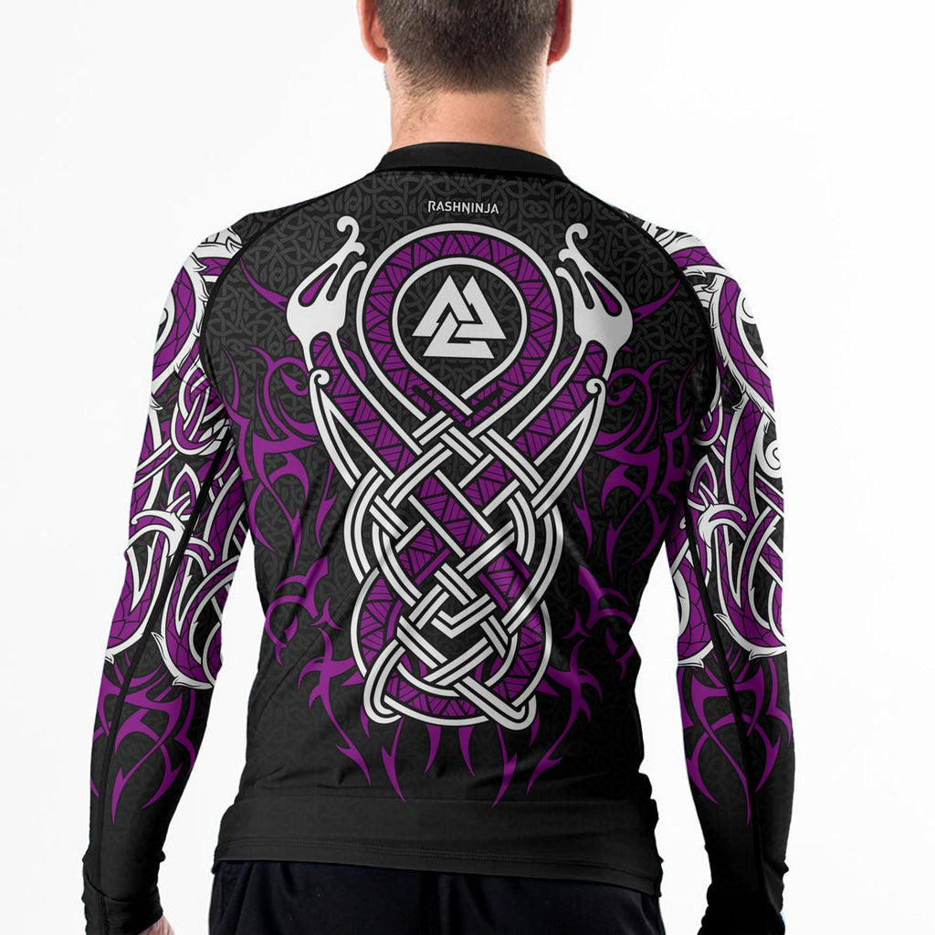 Rashninja Viking Dragon Majesty Ranked Men's Long Sleeve Rash Guard