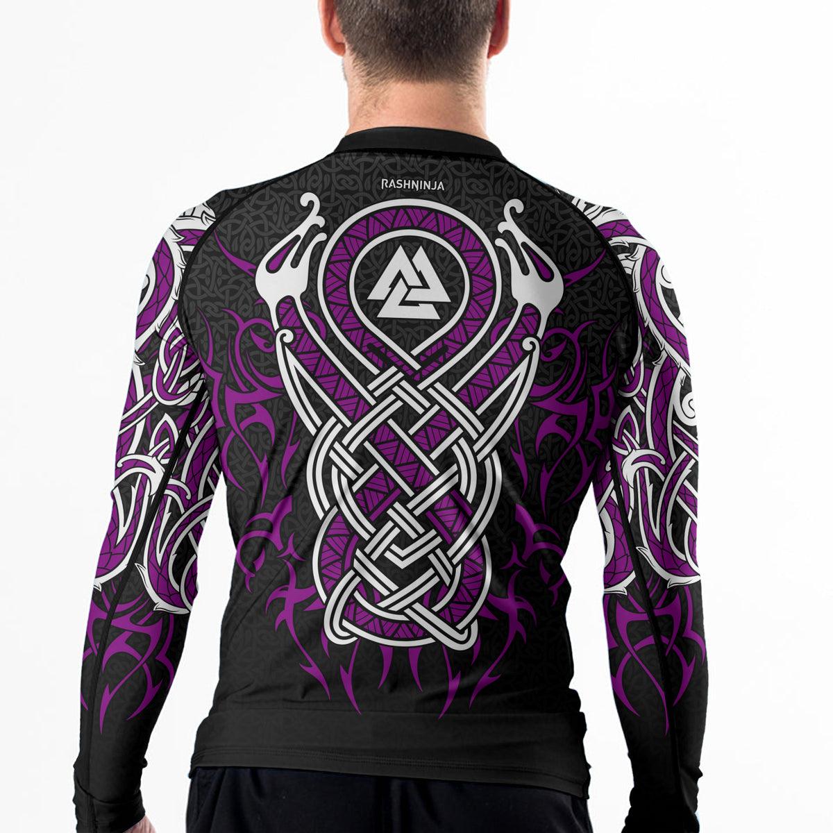 Rashninja Viking Dragon Majesty Ranked Men's Long Sleeve Rash Guard