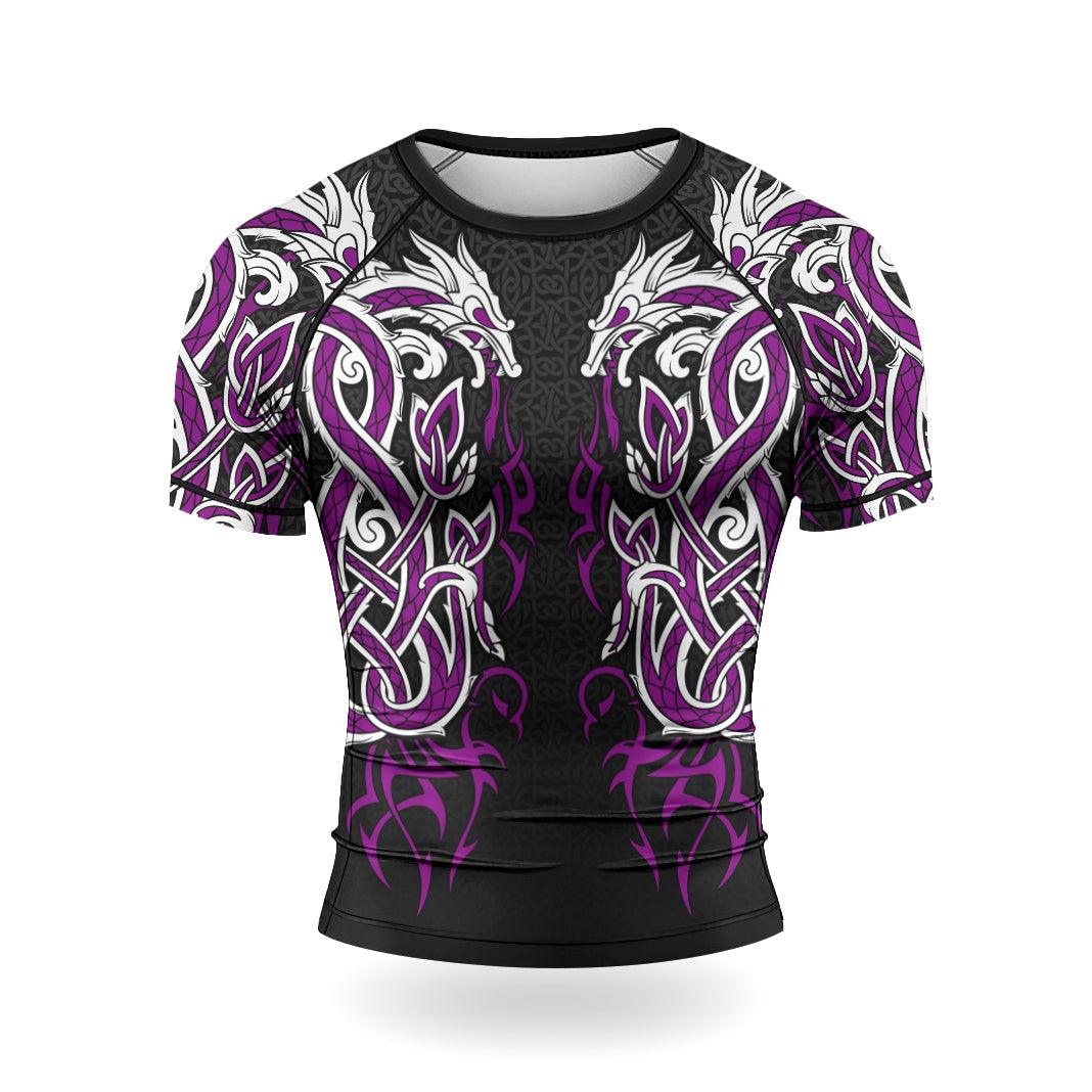 Rashninja Viking Dragon Majesty Ranked Men's Short Sleeve Rash Guard