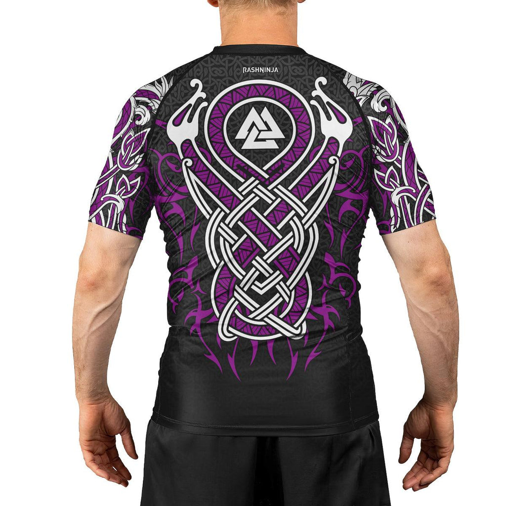 Rashninja Viking Dragon Majesty Ranked Men's Short Sleeve Rash Guard