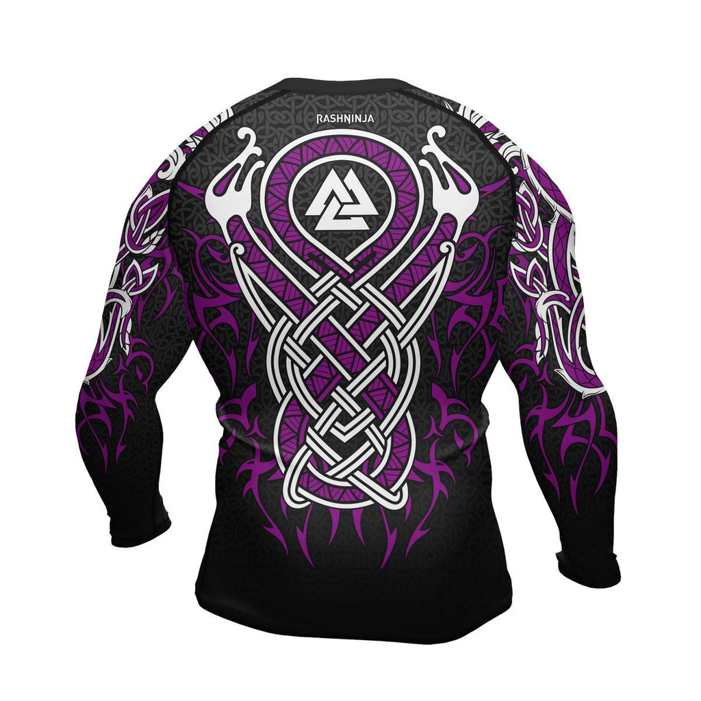 Rashninja Viking Dragon Majesty Ranked Men's Long Sleeve Rash Guard