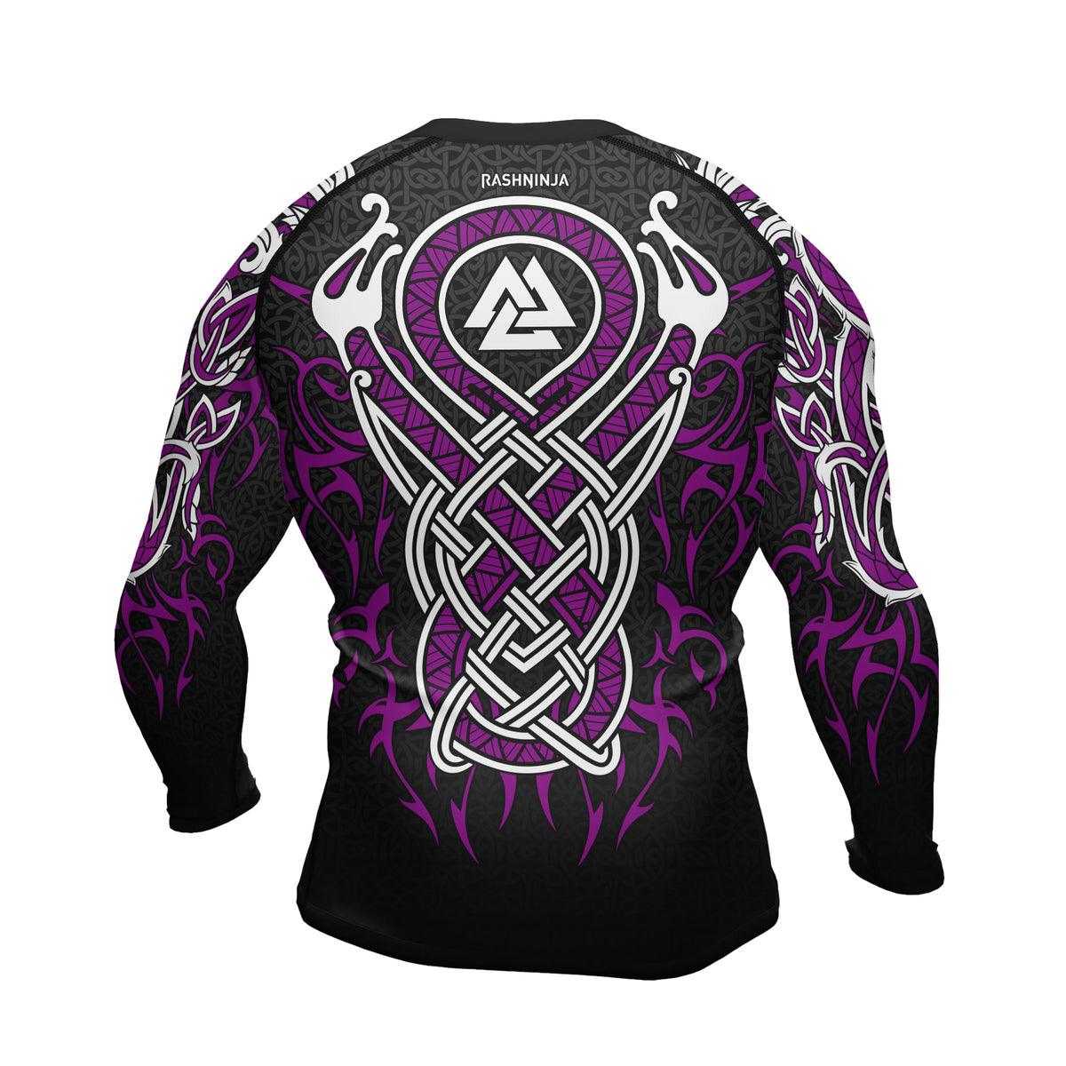 Rashninja Viking Dragon Majesty Ranked Men's Long Sleeve Rash Guard