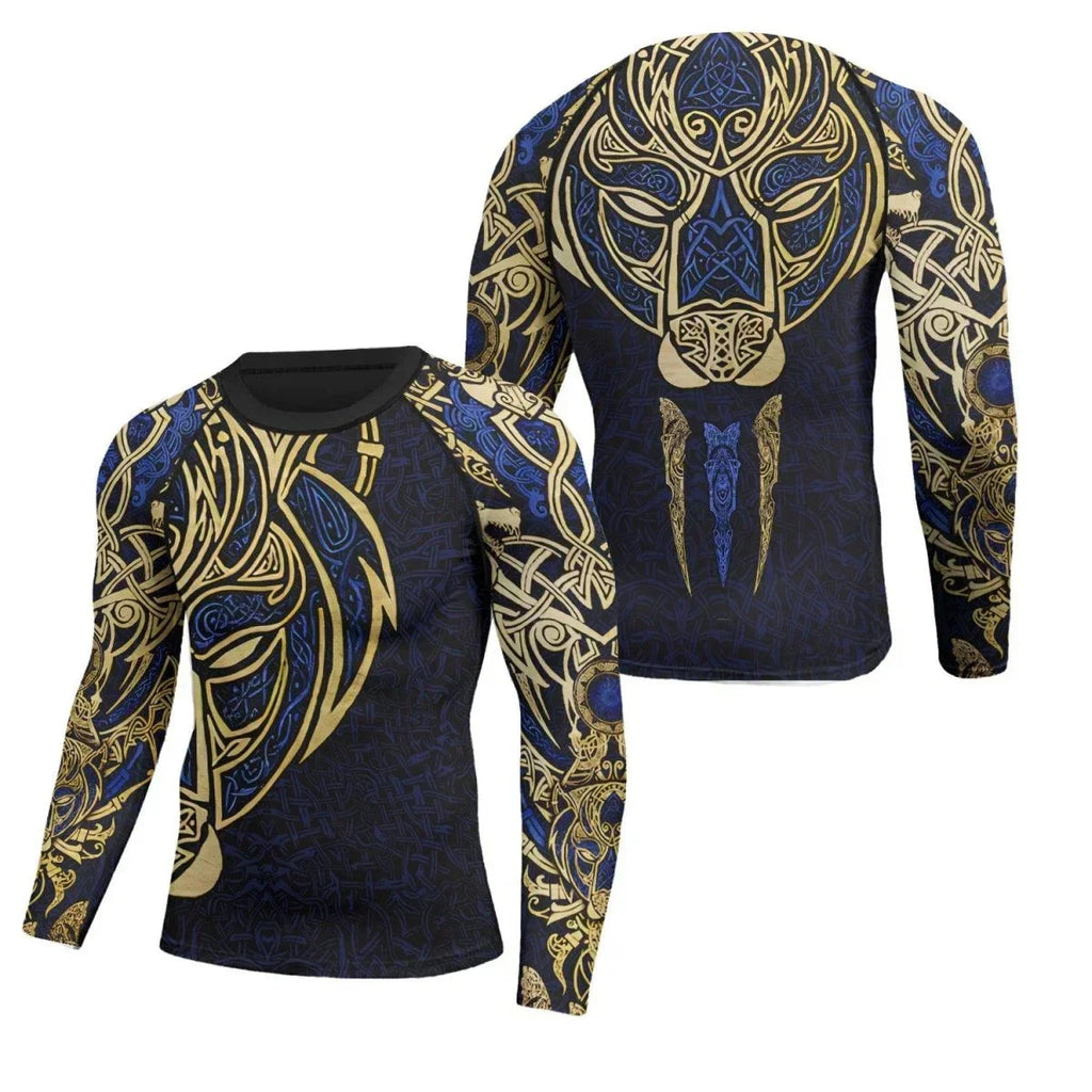 Björn Viking Lion King Men's Long Sleeve Rash Guard