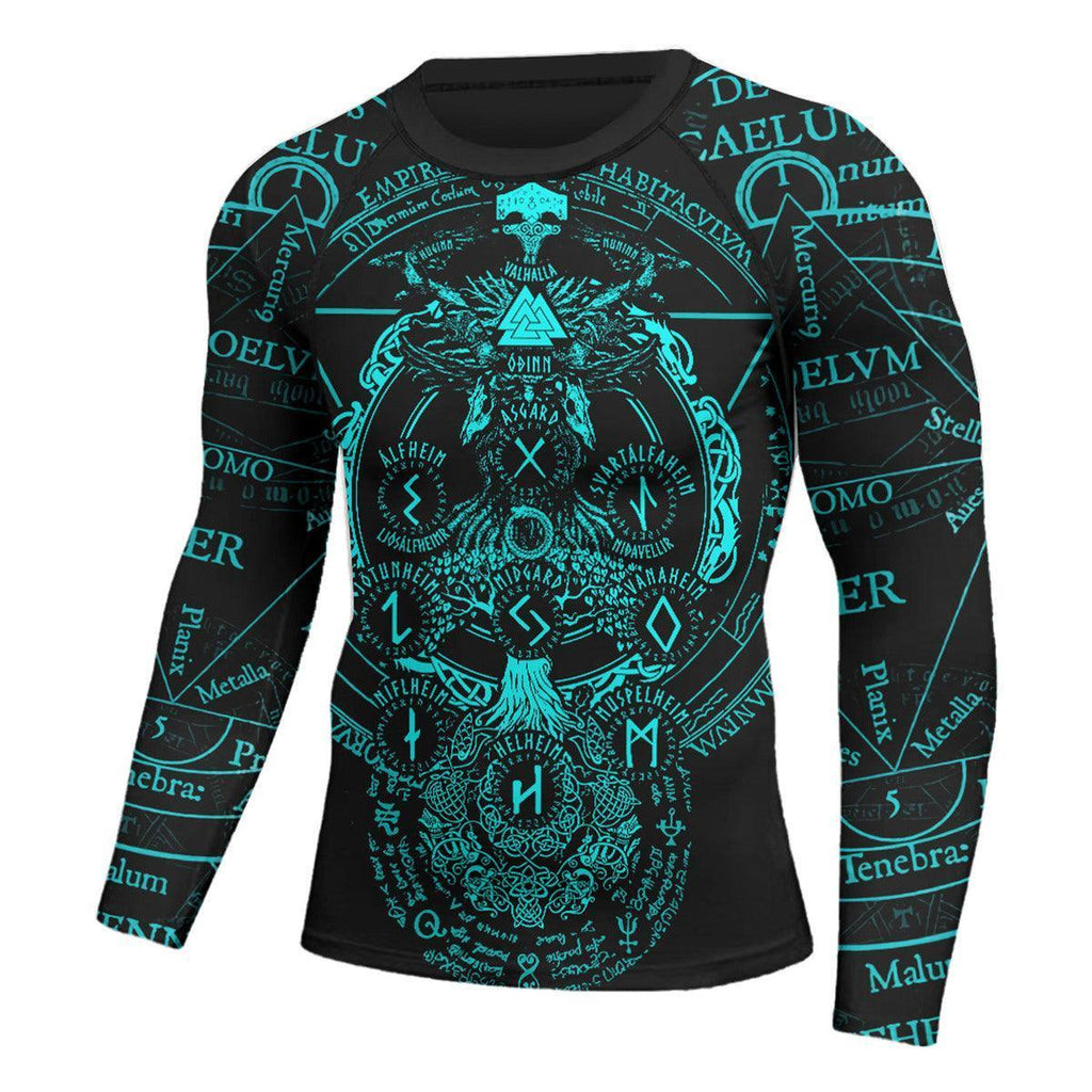 Viking Valhalla Logo Long Sleeve Rash Guard