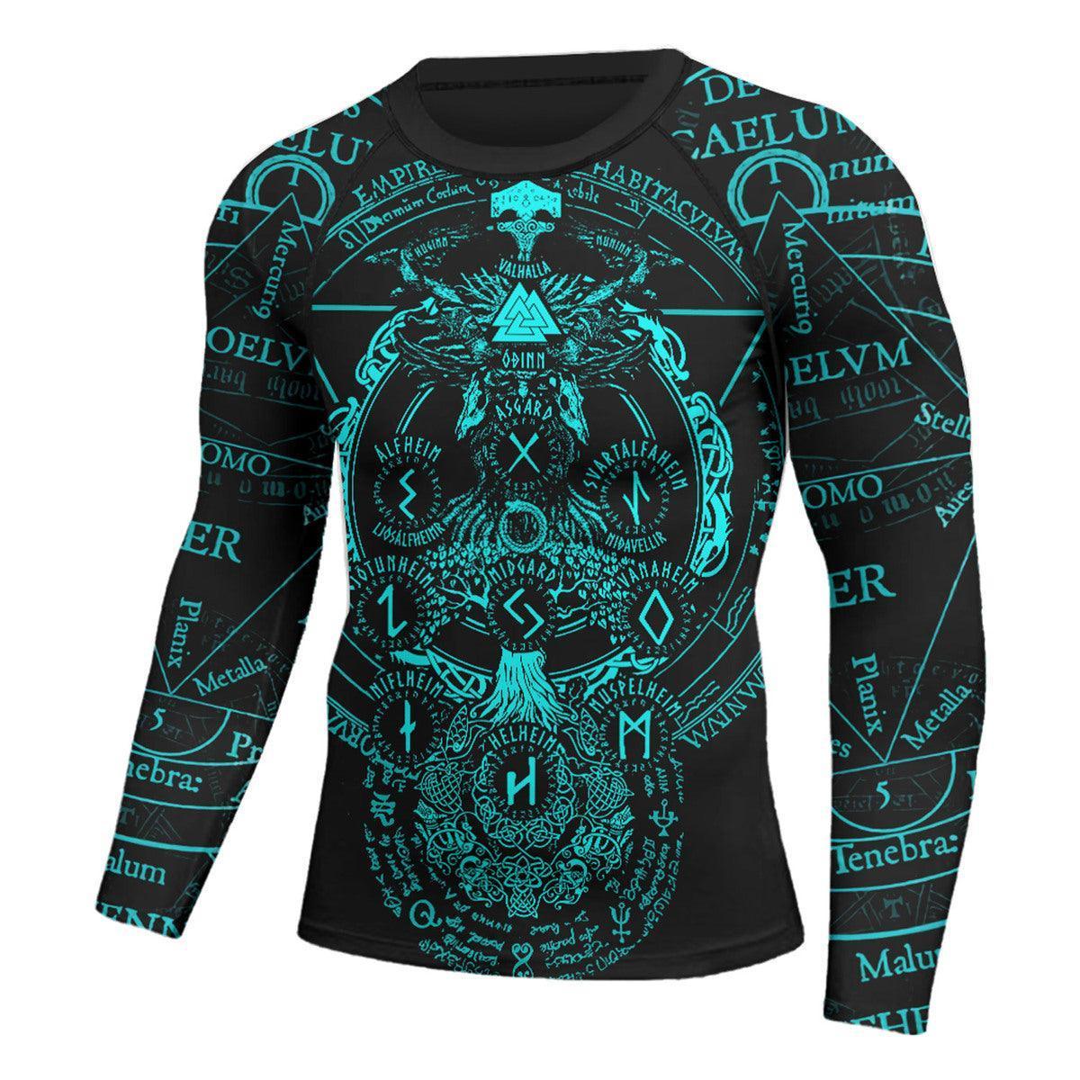 Viking Valhalla Logo Long Sleeve Rash Guard