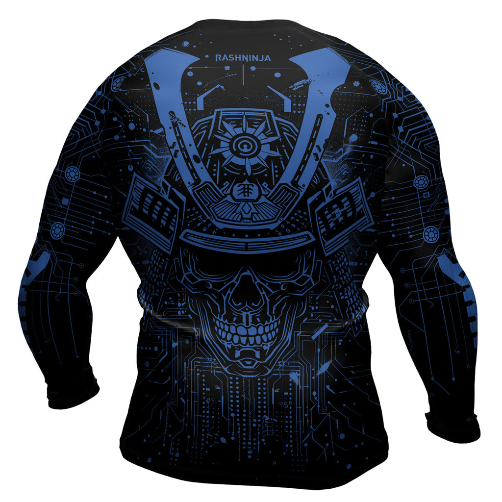 Rashninja Cyber Neon Matrix Men's Long Sleeve Rash Guard