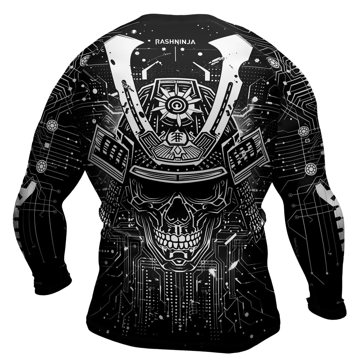 Rashninja Cyber Neon Matrix Men's Long Sleeve Rash Guard