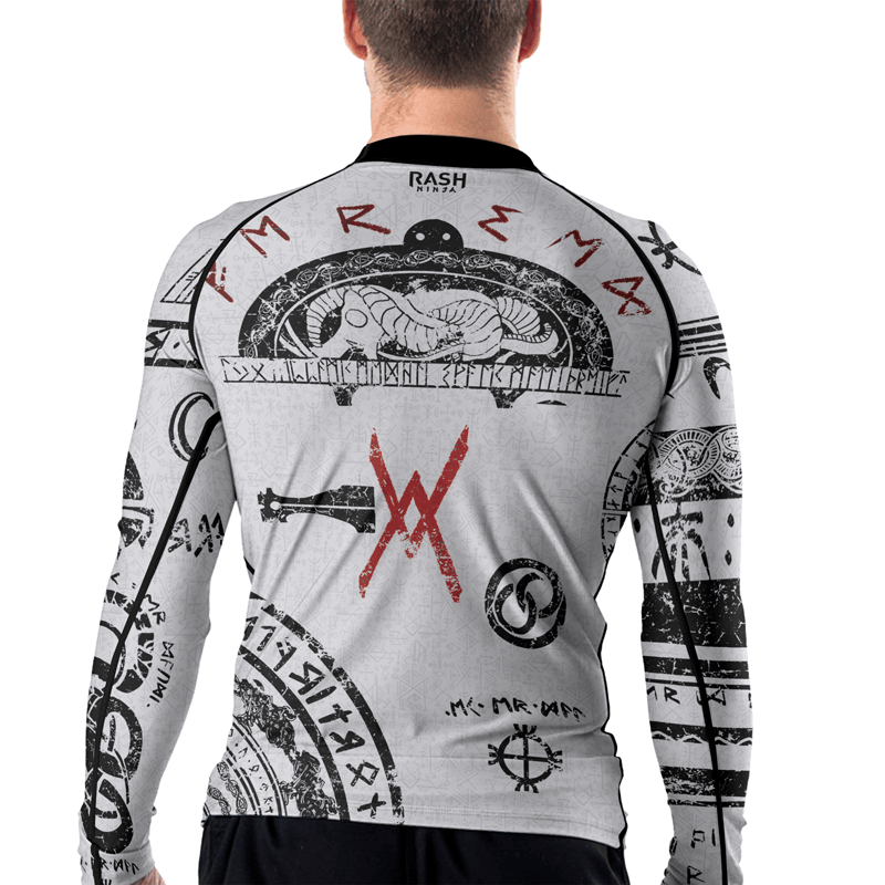Rashninja Baldur Tattoo Art Men's Long Sleeve Rash Guard