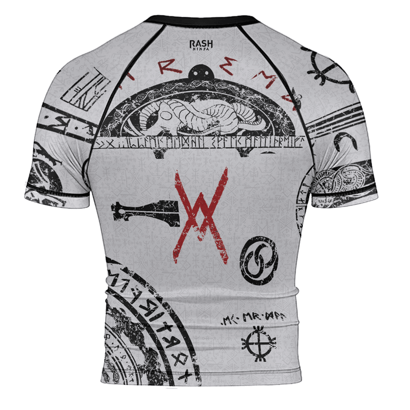 Rashninja Baldur Tattoo Art Men's Short Sleeve Rash Guard