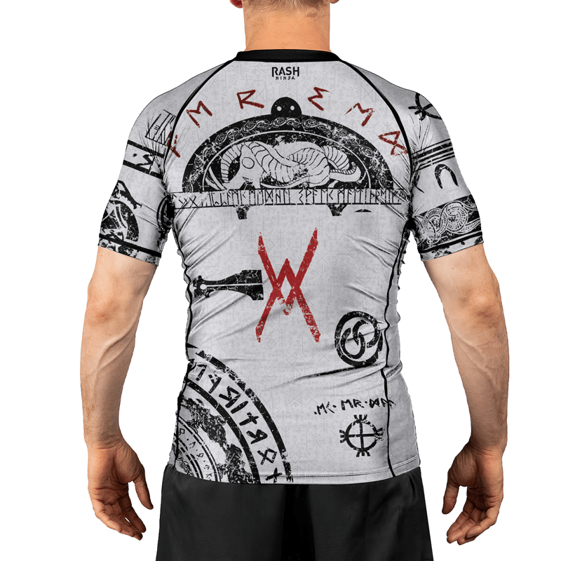Rashninja Baldur Tattoo Art Men's Short Sleeve Rash Guard