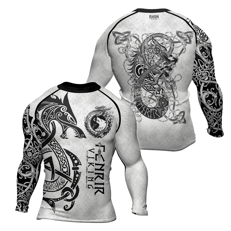 Rashninja Fenrir Viking Men's Long Sleeve Rash Guard